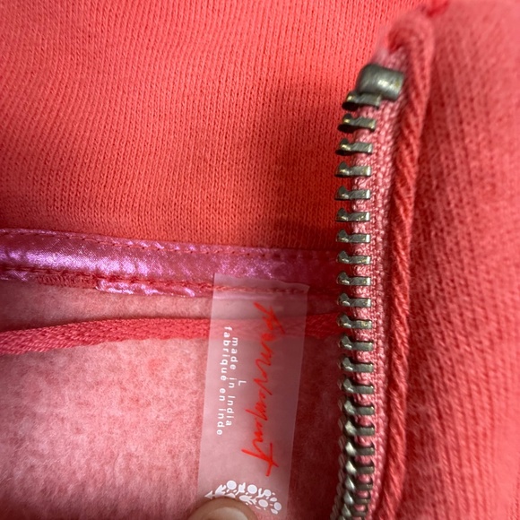 FP Movement by Free People Away We Go Half Zip Pink/Iridescent, Sz L NWT - Picture 8 of 16